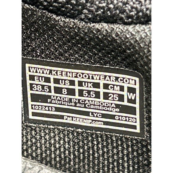 Keen Womens UNEEK Black Sneaker Sandal Size 8 With Eco Anti-Odor Footbed - Picture 8 of 10